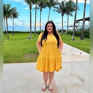 Lularoe | Ariel Tiered Dress NWOT ☀️ Yellow M